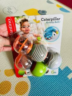 Infantino Caterpillar Activity Balls-linking balla