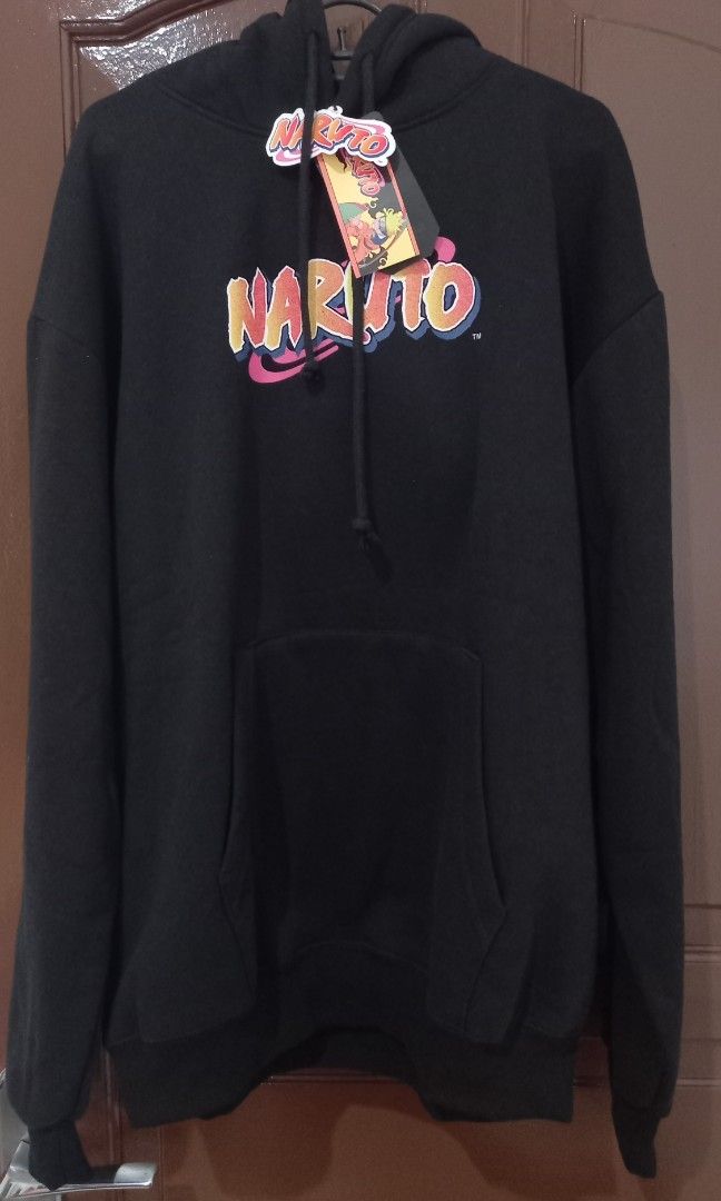JAKET HOODIE PULL AND BEAR NARUTO ORIGINAL BARU