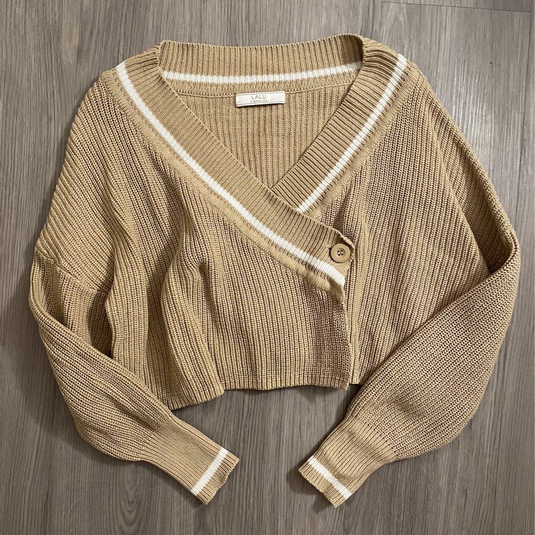 LALU Asymmetrical Knitted Cardigan