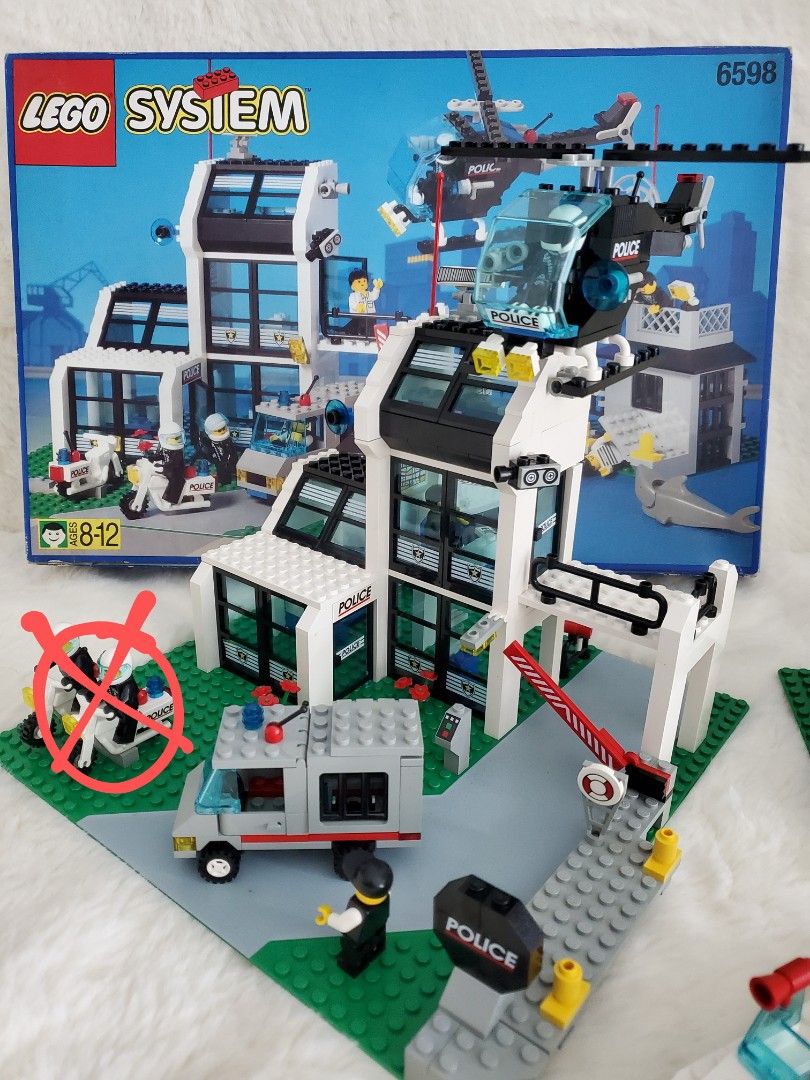 Lego 6598 System Year 1996 Metrio Police Station Polite Central Command 6598 no bikes Carousell