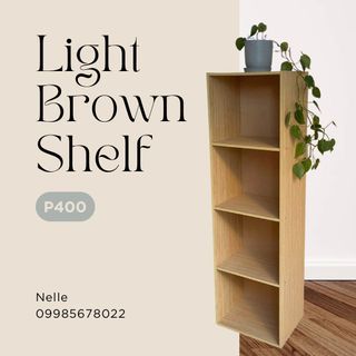 Light brown shelf