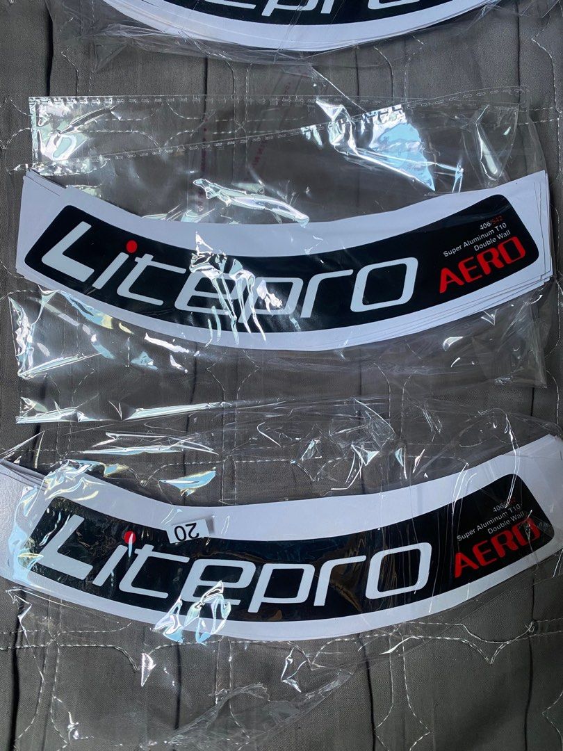 Litepro rim sticker 20 inch Sports Equipment Bicycles Parts Parts Accessories on Carousell