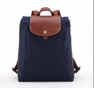 Longchamp Le Pliage Classic Backpack in Navy Blue