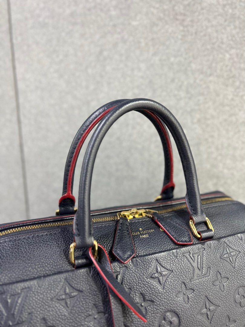 Louis Vuitton Speedy 30 Bandouliere Marine Rouge Monogram Empreinte Leather Luxury Bags Wallets on Carousell