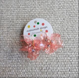 Memomilk Pink Handcrafted Earrings