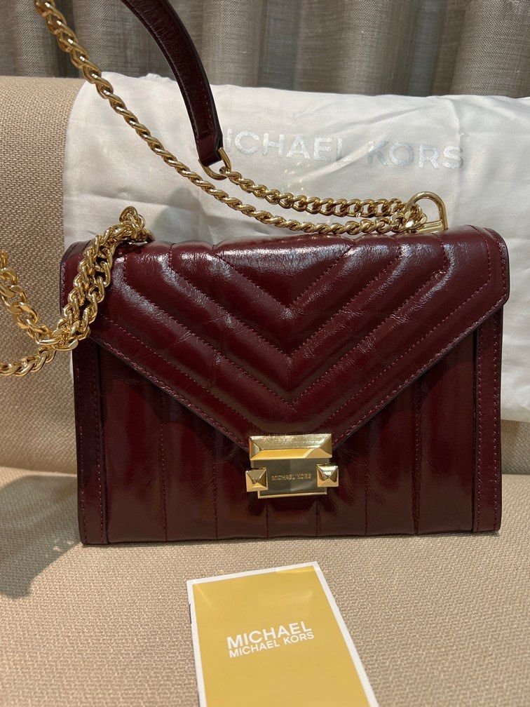 Michael kors whitney oxblood on sale