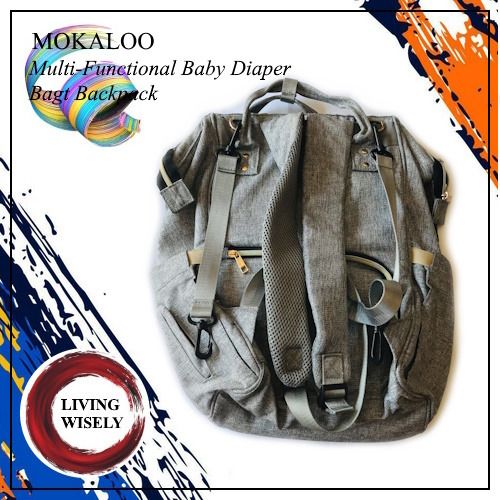 Mokaloo Multi-Functional Baby Diaper Bag Backpack (Category: Backpacks) located in Tarlac. Submitted by living.wisely (Listing ID 1295552656, Image 2). Description: 🎒 The Mokaloo Multi-Functional Baby Diaper Bag Backpack is still available. 🎒 Lightly Used: Used only a couple of times. As Good as new. 🎒 Color: Light Gray 🎒 Large Diaper Backpack: size:11.8l x7.8w x 16.5h inches; Volume: 25L;Weight:1.65lb. Big Diaper Bag with 13 internal & exter