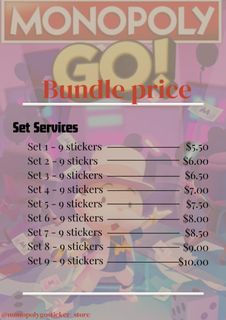 Monopoly set service bundle price