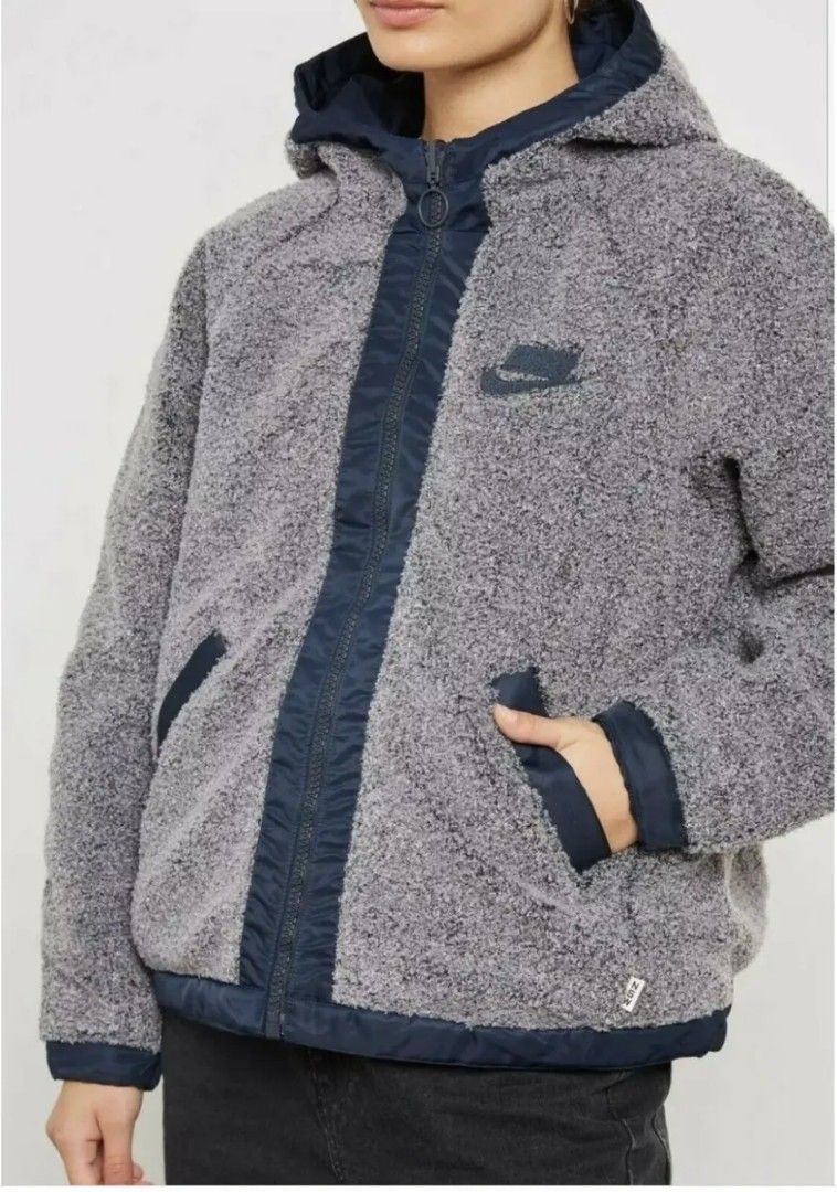 nike sherpa jacket hoodie