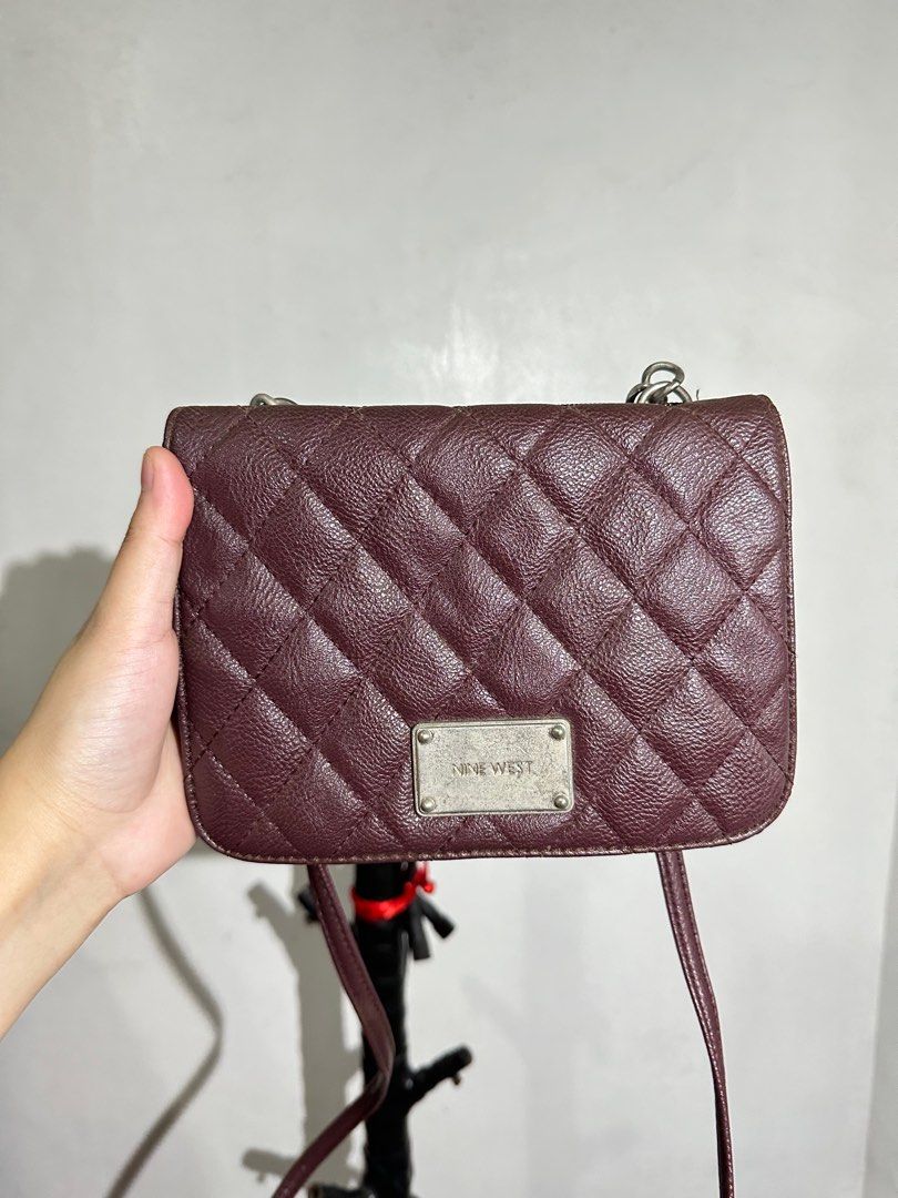 Nine West Crossbody Bag Reddish Brown Women s Fashion Bags Wallets Cross body Bags on Carousell