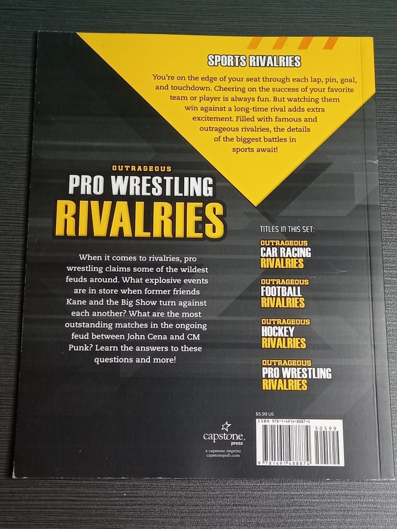 Outrageous Pro Wrestling Rivalries by Matt Chandler, Hobbies & Toys ...