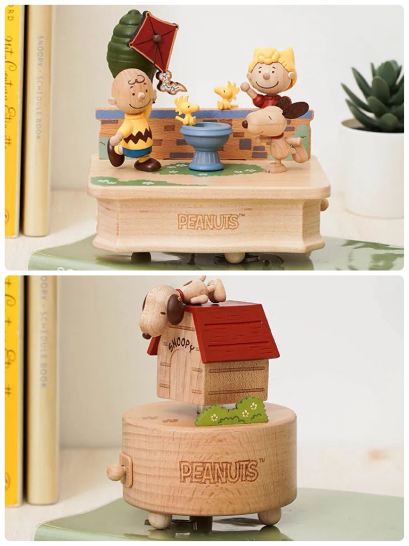 Wooderful Life スヌーピー SNOOPY 木製オルゴール