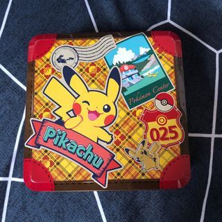 Pokemon center empty tin can container(pikachu)