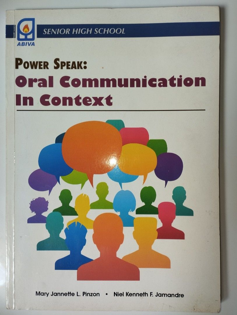 Power Speak: Oral Communication In Context (Pinzon & Jamandre) (Category: Textbooks) located in Pasay City. Submitted by hey.cherryberry (Listing ID 1295562164, Image 1). Description: ORIGINAL PRICE - 765.00 PHP 🔺Never been used 🔺No writing, No highlights 🔺10/10 condition 🔺Negotiable 🔺Buyer will pay shipping fee 🚚🚚🚚 ✅ Meetup (around pasay) ✅ Delivery ( Angkas, Joyride etc.).
