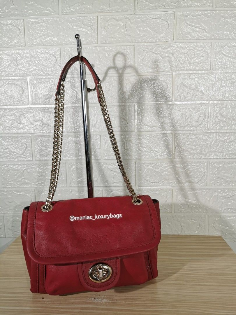 Preloved Convertible Shoulder COACH Ranger Flap Crossbody Fesyen Wanita Tas Dompet di Carousell