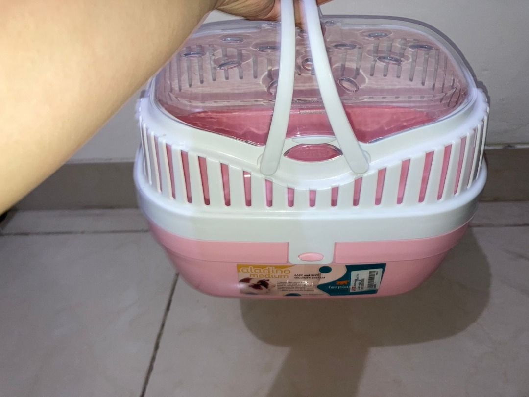 Preloved Ferplast Aladino medium Hamster carrier, Perlengkapan Hewan, Aksesoris Hewan di Carousell