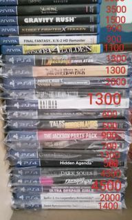 PS Vita and PS4 Games for sale