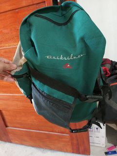 Quicksilver big green backpack hiking bag essentials, long range