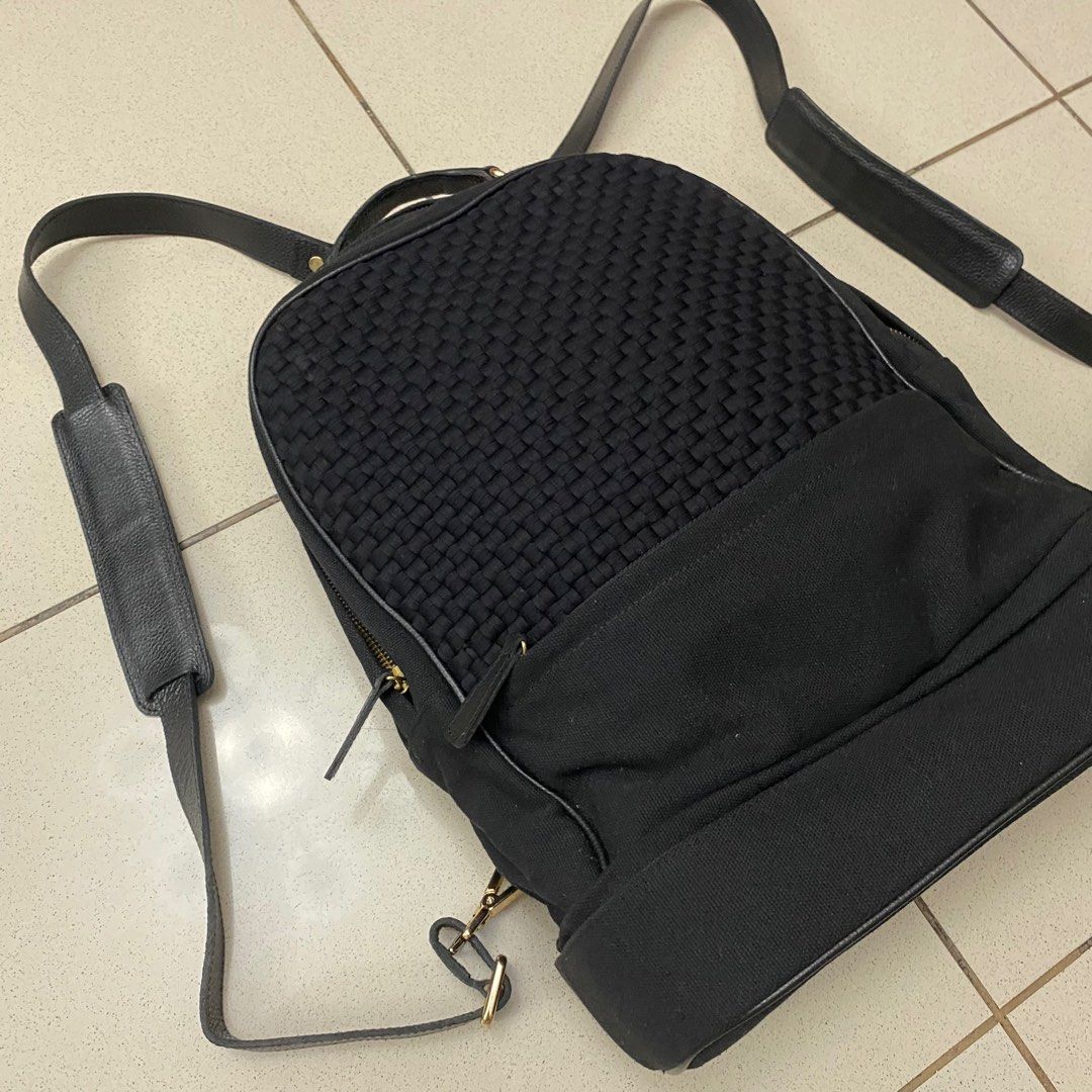 Rags2Riches Cole 2-in-1 Backpack (Black) (Category: Backpacks) located in Quezon City. Submitted by martygo (Listing ID 1295637138, Image 3). Description: ✅ BRAND NEW: Never used ✅ RARE: Phased out currently ✅ SUSTAINABLE: Made by prominent social enterprise, Rags2Riches 🔥REPRICED🔥 👉 ORIGINALLY at 3299. 👉 Durable and water resistant nylon material with the signature R2R weave as the front body 👉 Detachable nylon webbing straps that can be us