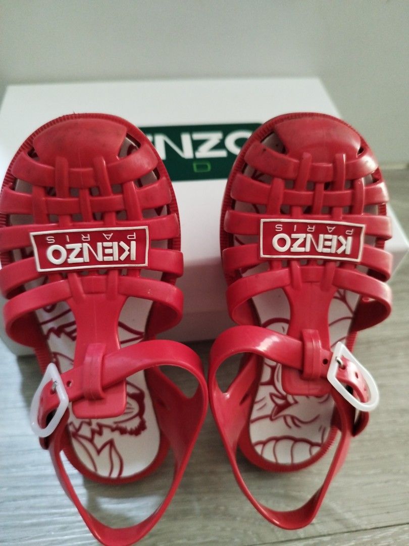 Red Kenzo Jelly Shoes for Toddler