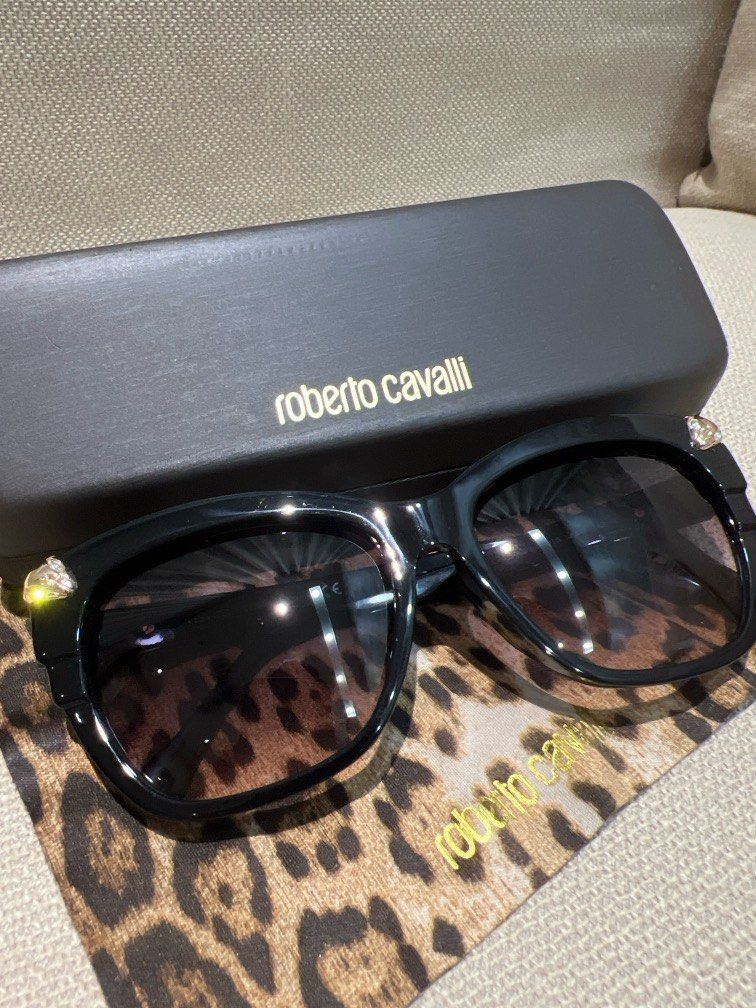 Roberto Cavalli (Category: Sunglasses & Eyewear) located in Taguig. Submitted by better_self (Listing ID 1295608388, Image 1). Description: Pre owned in wonderful condition, Roberto Cavalli large sunglasses. Given by someone. Rfs- too large for me..