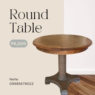 Shabby chic round dining table