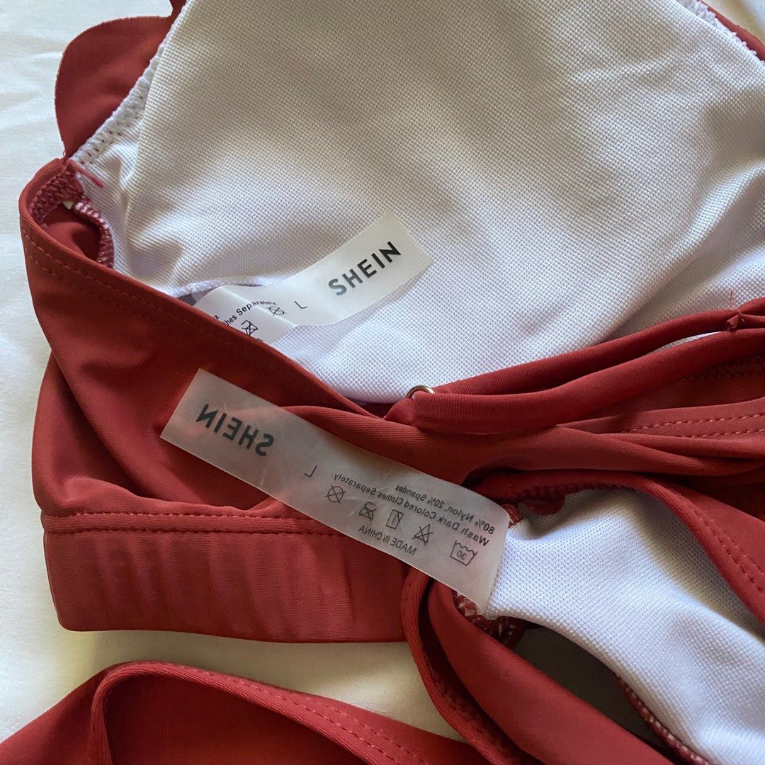 Shein Bikini with Shorts (Category: Bikinis & Swimsuits) located in Caloocan City. Submitted by j.declutter (Listing ID 1295607016, Image 3). Description: Used twice.