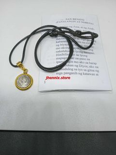 St. Benedict Medallion Necklace Gold Color