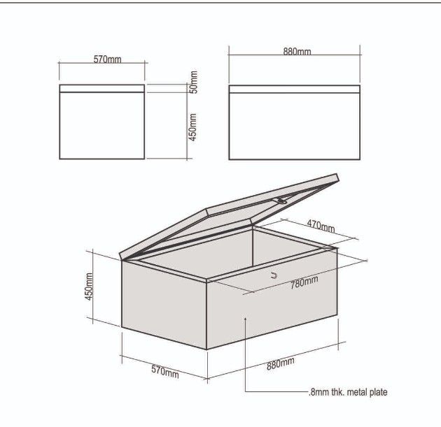 Gloss finished Metal box. Multi-purpose box, stackable: tools, crafts, parts and components. (Category: Construction & Building Materials) located in Pasig City. Submitted by araneaeweb (Listing ID 1295523055, Image 2). Description: Dimension: 88cmX57cmX45cm Finish: Glossy white enamel finish use: Storage box for different purposes color and size can be customized for other purposes such as tool box, storage box, etc. minimum for customization is