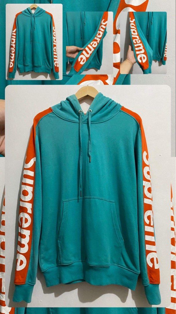 SUPREME SIDELINE HOODED SWEATSHIRT LIGHT PINE Men s Fashion Coats Jackets and Outerwear on Carousell