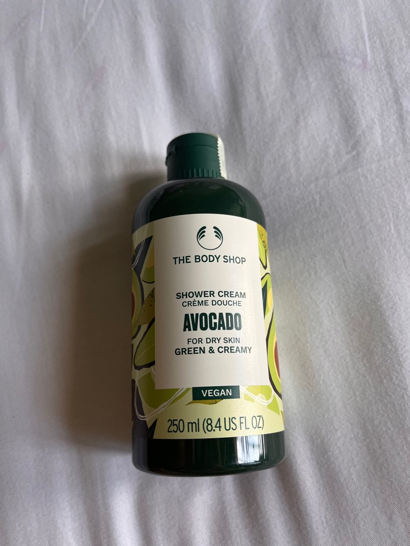 The body shop Avocado Shower Cream, Kesehatan & Kecantikan, Kulit