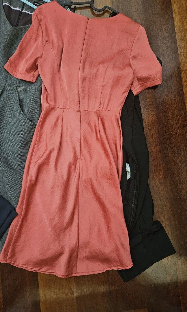 Topshop burnt orange dress outlet