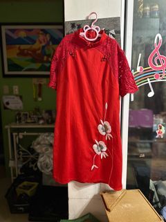 Traditional Chinese Red dress (medium size)