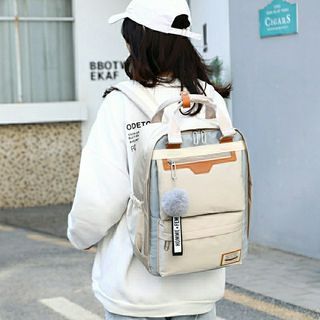 Tricolor Backpack / School Bag