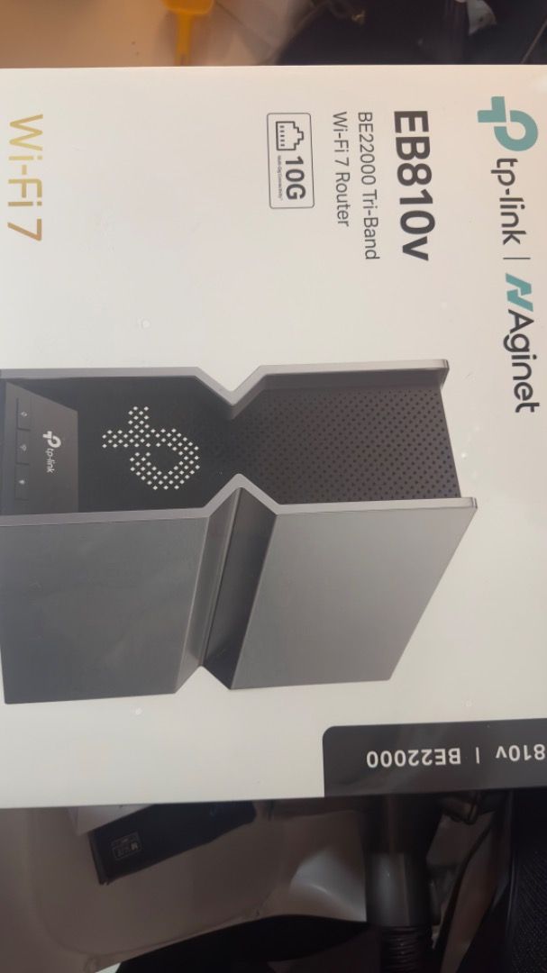 Sealed ULTRA Fast BE22000 Tri Band WiFi 7 10Gbps Router EB810V63202118291202110