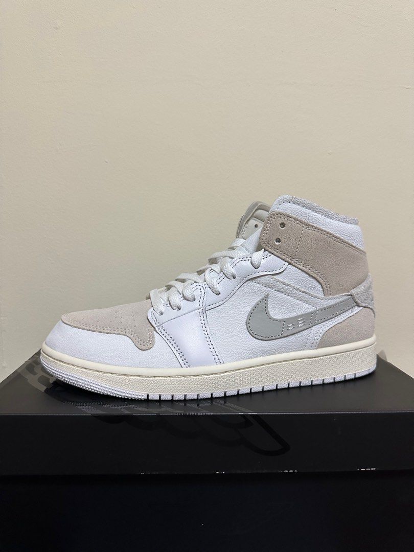 Us Nike Air Jordan Mid Cut Top Craft Inside Out White