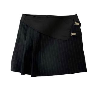 vintage belted pinstripe skirt y2k acubi