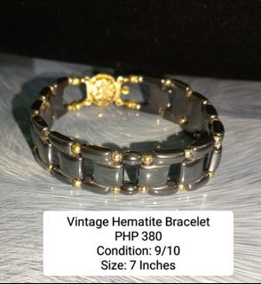 Vintage Hematite Bracelet