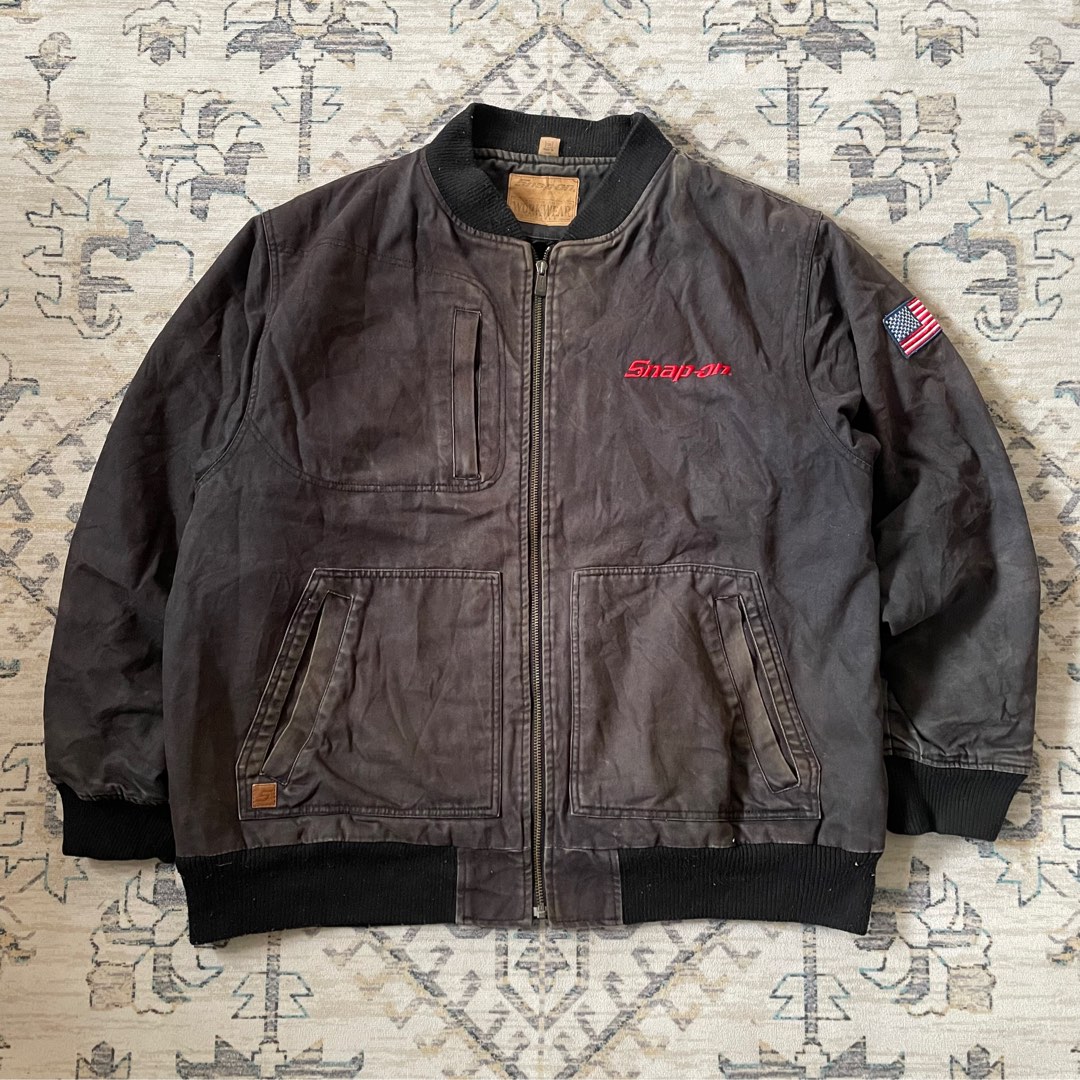 Vintage Snap On Canvas Jacket Men s Fashion Coats Jackets and Outerwear on Carousell