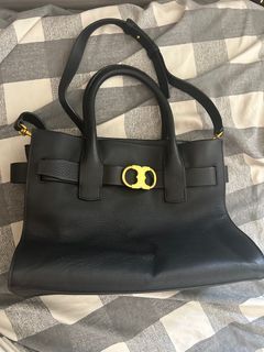 Women's Tory Burch Gemini Link Belted Leather Tote
