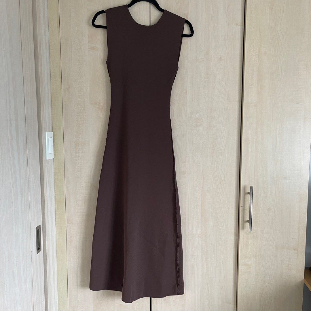 zara brown knit dress Tiarna Off-Shoulder Mini Dress