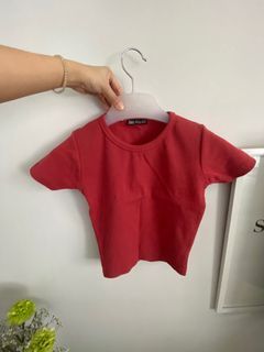 Zara red knitted top