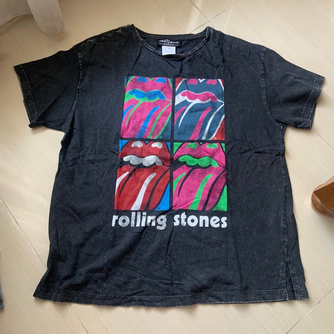 Zara rolling stones top t-shirt