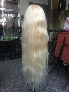 13x6 human hair lace front wig (613) 30 inches long