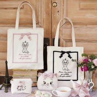 [訂購/包順豐] 日本Maison Marie瑪麗貓合作款單肩包 帆布袋 化妝包 收納袋 disney 迪士尼64211993448195110