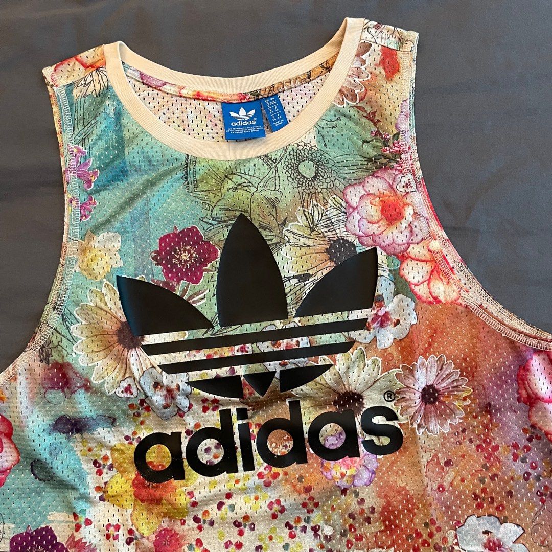 Adidas floral vest new arrivals