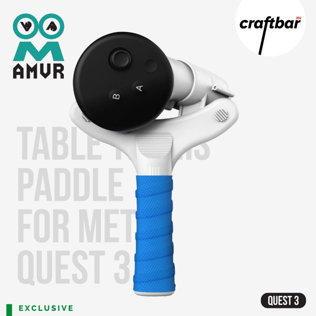 AMVR Table Tennis Paddle for Meta Quest 3 Controllers craftbarPH