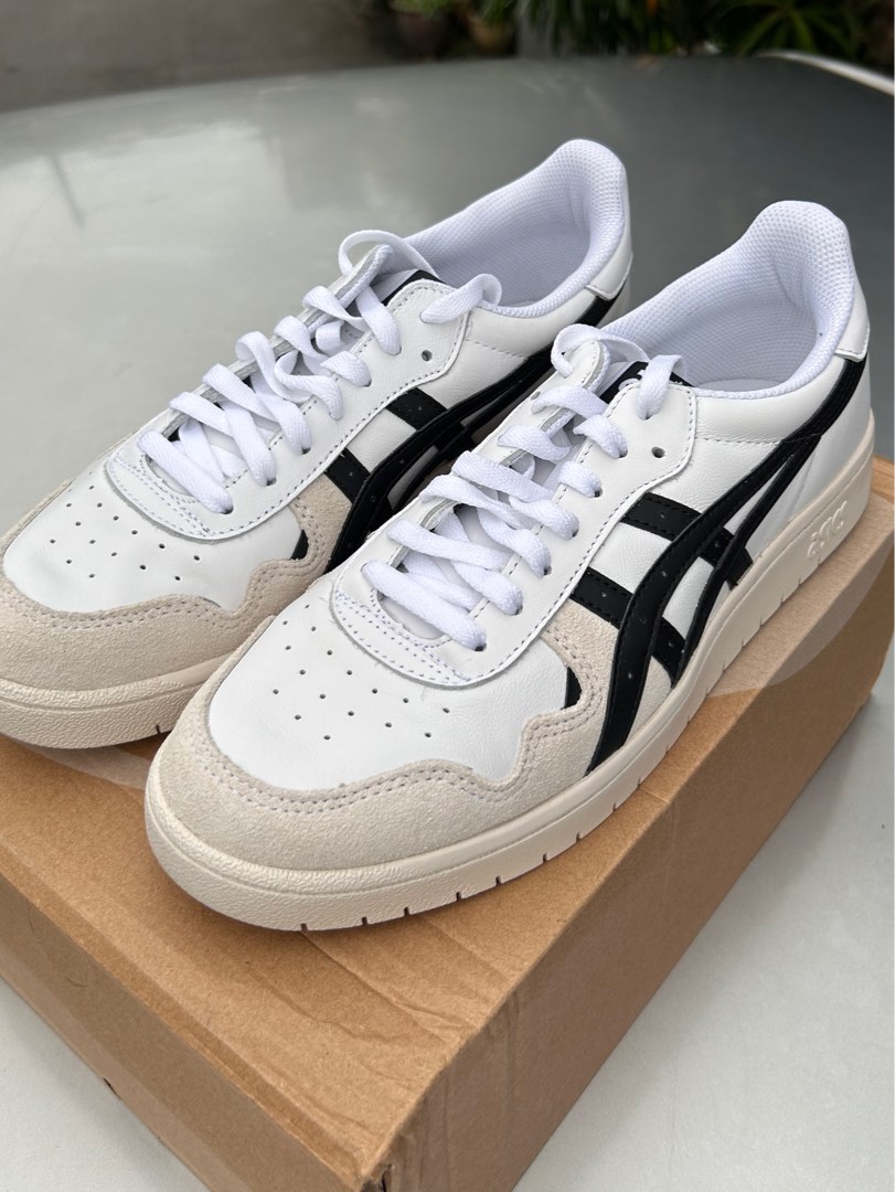 ASICS JAPAN S WHITE BLACK, Men's Fashion, Footwear, Sneakers on Carousell