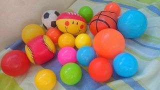 assorted balls
