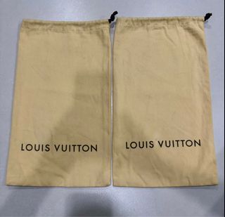 Authentic Louis Vuitton dust bag (shoes) pair